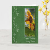Carte d'anniversaire de la tournesol Friends (Fleur jaune)