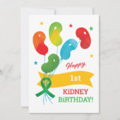 Carte d'anniversaire de la transplantation de rein (Devant)