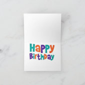 Carte d'anniversaire de la vache (Intérieur)