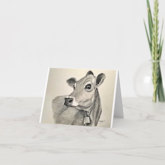 Carte d'anniversaire de la vache (Devant)