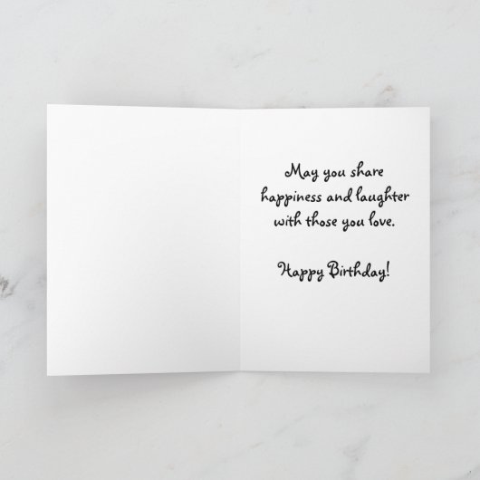 Carte d'anniversaire de la vache à patchwork (Intérieur)