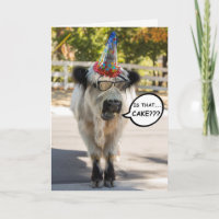 Carte d'anniversaire de la Vache mignonne