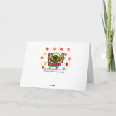 Carte d'anniversaire de Labrador de chocolat (Dos)