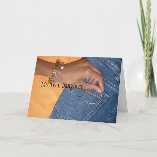 Carte d'anniversaire de l'adolescence (Devant)