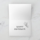 Carte d'anniversaire de l'Alpaca pour adultes (Intérieur)