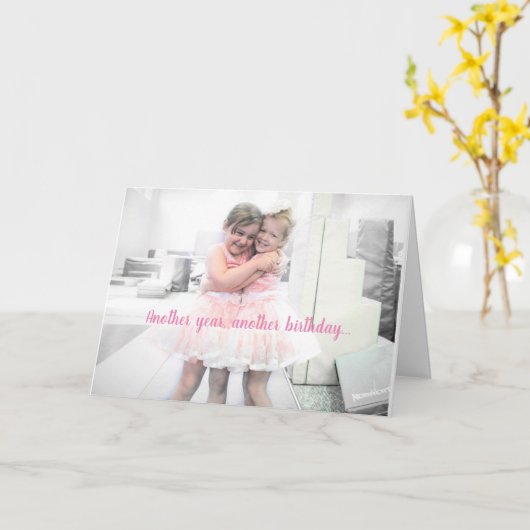 Carte d'anniversaire de l'ami (Fleur jaune)