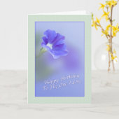 Carte d'anniversaire de l'amoureux avec Petunia (Fleur jaune)