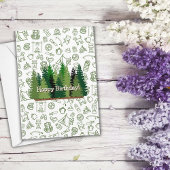 Carte d'anniversaire de l'amoureux de la nature