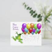 Carte d'anniversaire de l'année bissextile (Debout devant)