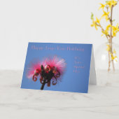 Carte d'anniversaire de l'année bissextile, deux f (Fleur jaune)