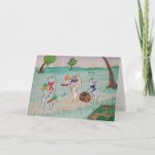 Carte d'anniversaire de lapin (Devant)