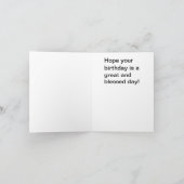 Carte d'anniversaire de lapin (Intérieur)