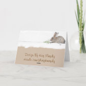 Carte d'anniversaire de lapin (Dos)