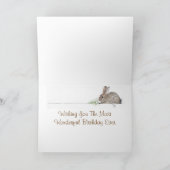 Carte d'anniversaire de lapin (Intérieur)