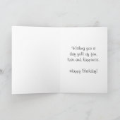 Carte d'anniversaire de l'aquarelle (Intérieur)