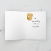 Carte d'anniversaire de l'Aquarelle de cirage de c (Intérieur)