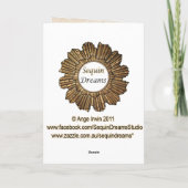 Carte d'anniversaire de l'arbre vibrant (Dos)