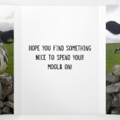 Carte d'anniversaire de l'argent - Flap se plie au (Intérieur au milieu)