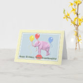 Carte d'anniversaire de l'arrière-petite-fille, (Fleur jaune)