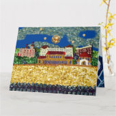 Carte d'anniversaire de l'art séquentiel | Bondi B (Fleur jaune)