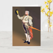 Carte d'anniversaire de l'artiste BS (Fleur jaune)