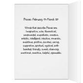 Carte d'anniversaire de l'astrologie de Pisces 19 (Intérieur (Gauche))