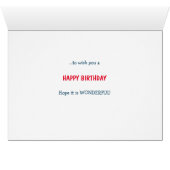 Carte d'anniversaire de l'Australian Cattle Dog Wi (Intérieur Horizontal (Bas))