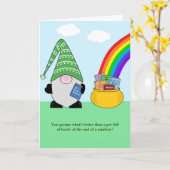 Carte d'anniversaire de l'auteur du livre Gnome (Fleur jaune)