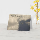 Carte d'anniversaire de l'avion ! (Fleur jaune)