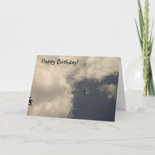 Carte d'anniversaire de l'avion ! (Devant)