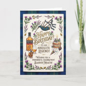 Carte d'anniversaire de légende écossaise (Devant)