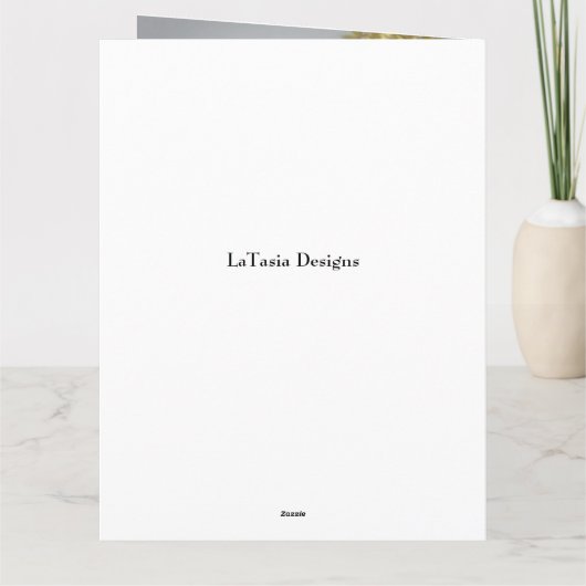 Carte d'anniversaire de l'église du pasteur afro-a (Dos)