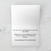 Carte d'anniversaire de l'employé brillante et joy (Intérieur)