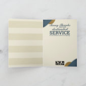 Carte d'anniversaire de l'employé du sceau d'or Fa (Intérieur)