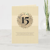 Carte d'anniversaire de l'employé du sceau d'or Fa (Devant)