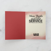 Carte d'anniversaire de l'employé du sceau d'or Fa (Intérieur)