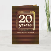 Carte d'anniversaire de l'employé Faux or (Devant)