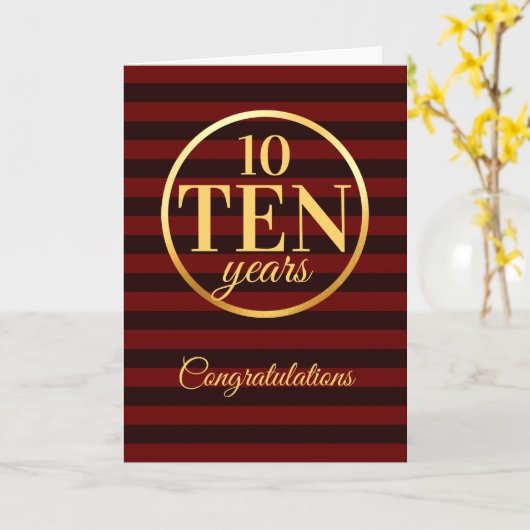 Carte d'anniversaire de l'employé Faux or (Fleur jaune)