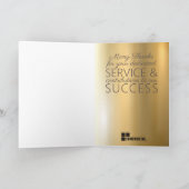 Carte d'anniversaire de l'employé UNIVERSEL couleu (Intérieur)