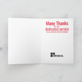 Carte d'anniversaire de l'employé universelle coul (Intérieur)