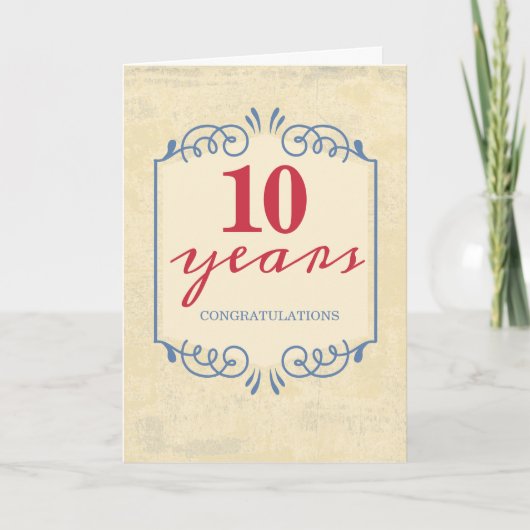 Carte d'anniversaire de l'employé universelle pour (Devant)