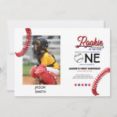 Carte d'anniversaire de l'enfant de baseball Rooki (Devant)