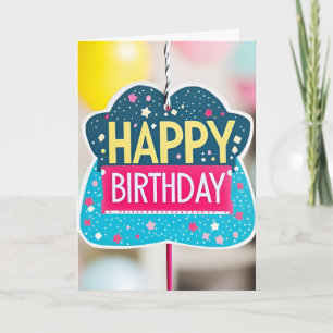 Carte d'Anniversaire de l'enseigne Star & Dots
