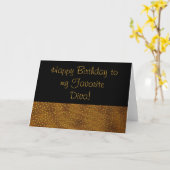 Carte d'anniversaire de léopard d'anniversaire de (Fleur jaune)