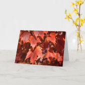 Carte d'anniversaire de l'érable d'automne 2767 Fe (Fleur jaune)