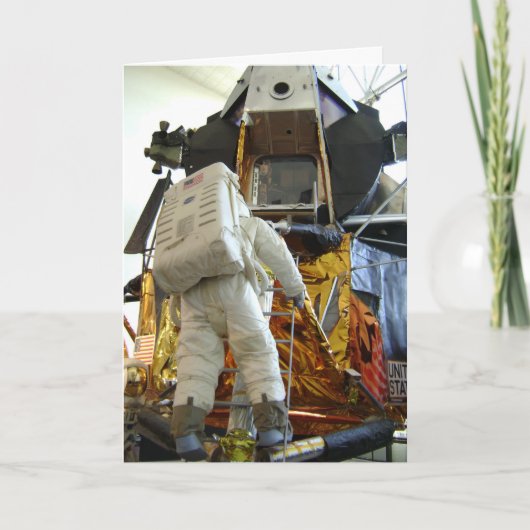 Carte d'anniversaire de l'espace (Devant)