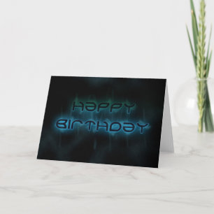 Carte d'anniversaire de l'espace