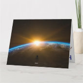 Carte d'anniversaire de l'espace astronaute (Dos)