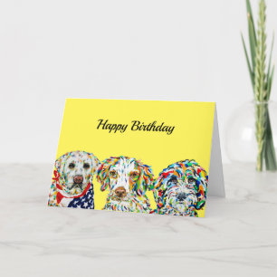 Carte d'anniversaire de l'espagne du Labrador