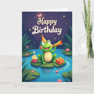 Carte d'anniversaire de l'étang sucré